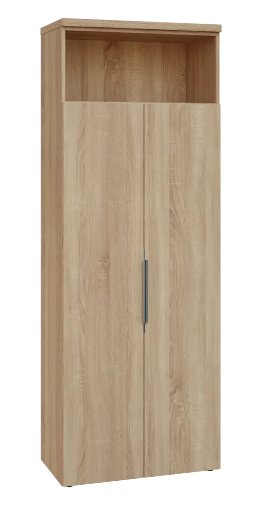 SIN 6 - 82DN kancelářská skříň, 2-dveřová/nika, 2170x800x400, dub bardolino